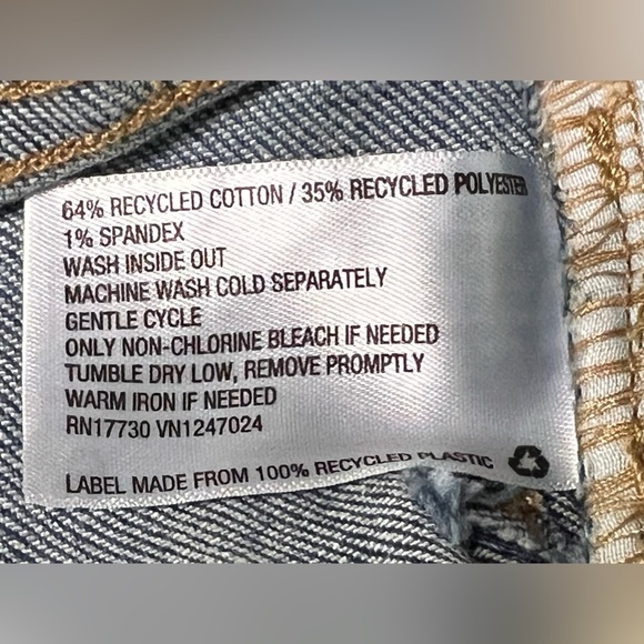 Women's Super-High Rise Distressed Slim Straight Jeans - Wild Fable™ Medium Wash - Picture 10 of 12